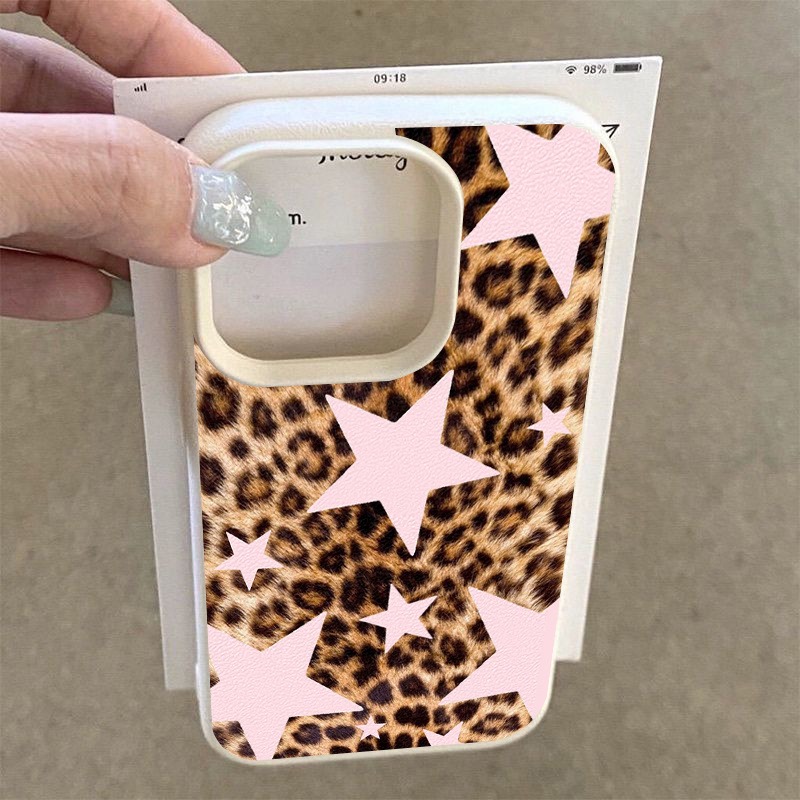 Pink Star Leopard Print TPU Pa – Phone Cases Leopard Print recenzja i cena