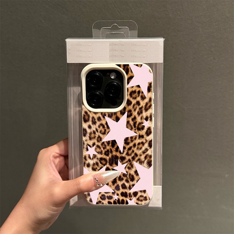 Pink Star Leopard Print TPU Pa – Phone Cases Leopard Print recenzja i cena