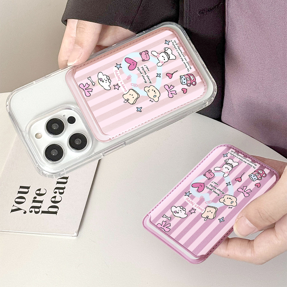 Cute Girly Sketch Style Leathe – Phone Cases With Wallet On Back recenzja i cena