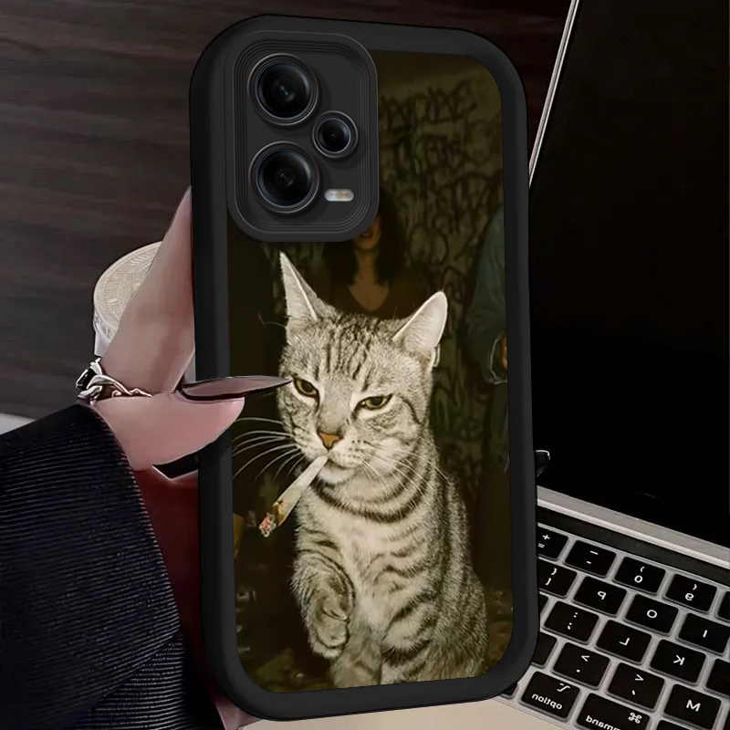 Trendy Cat Smoking Phone Case  – Phone Cases Xiaomi 14 recenzja i cena