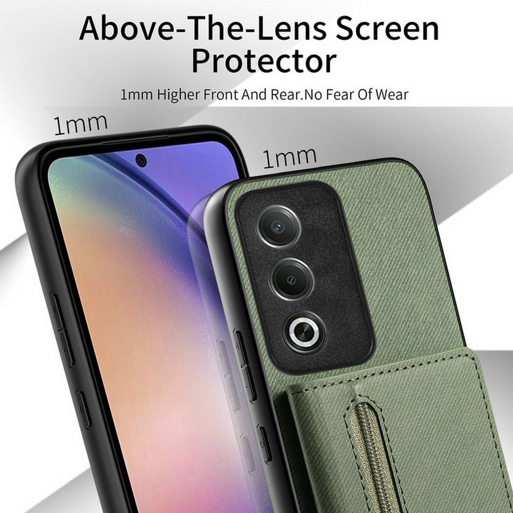 For OPPO A5 Pro 5G 4G Zipper W – Phone Cases With Wallet On Back recenzja i cena