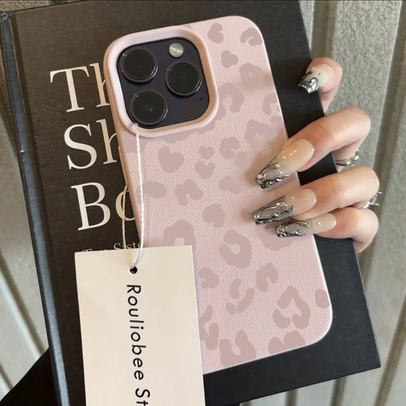 Pink Leopard Print Lichee Patt – Phone Cases Leopard Print recenzja i cena
