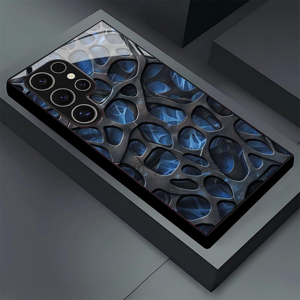 Cool blue honeycomb glass Phon – Phone Cases Cool recenzja i cena