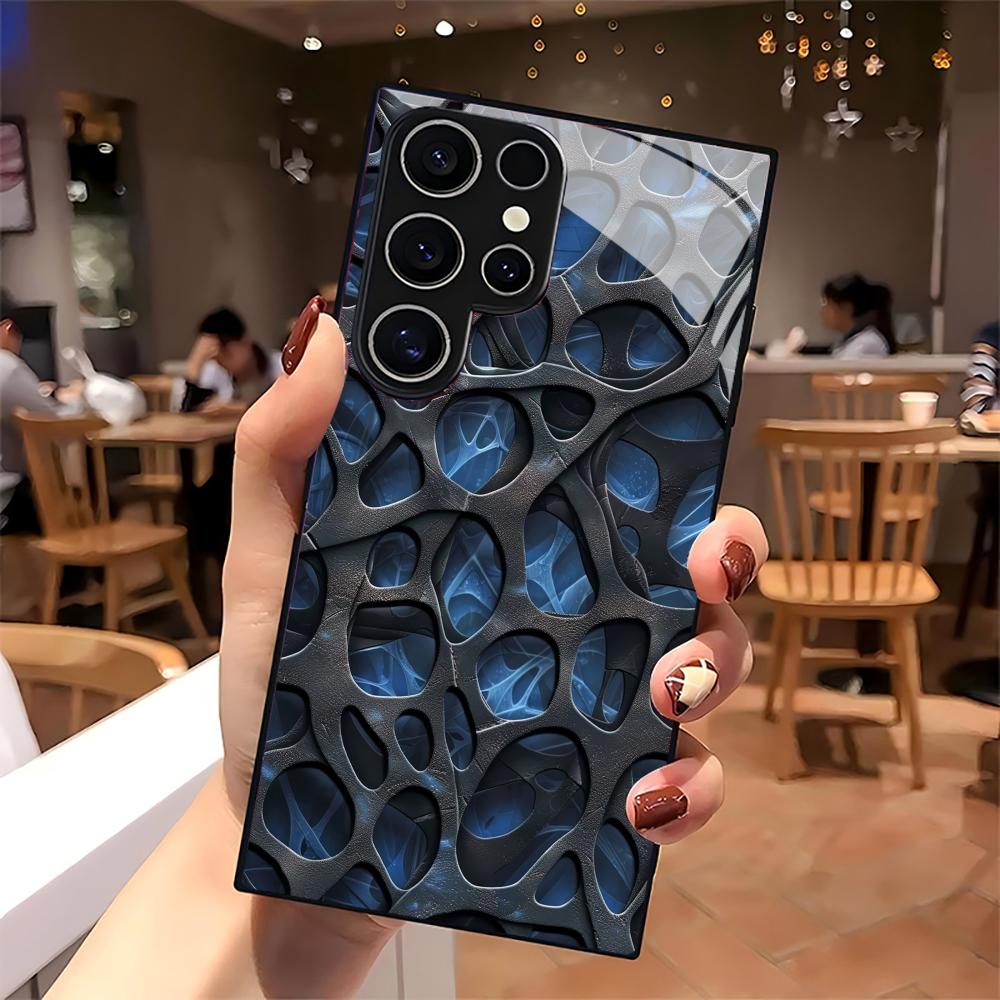Cool blue honeycomb glass Phon – Phone Cases Cool recenzja i cena