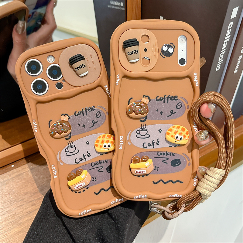 3D Cartoon Bread With Wrist St – Phone Cases With Loop recenzja i cena