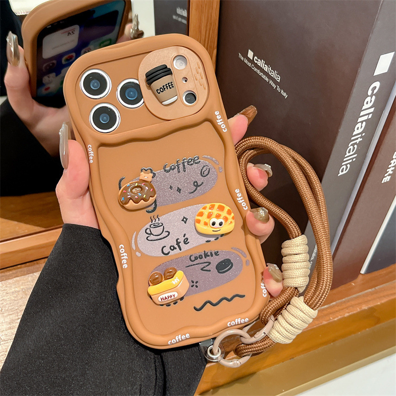 3D Cartoon Bread With Wrist St – Phone Cases With Loop recenzja i cena