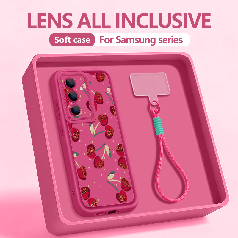 Little Cherry Pattern Lanyard  – Phone Cases With Straps recenzja i cena