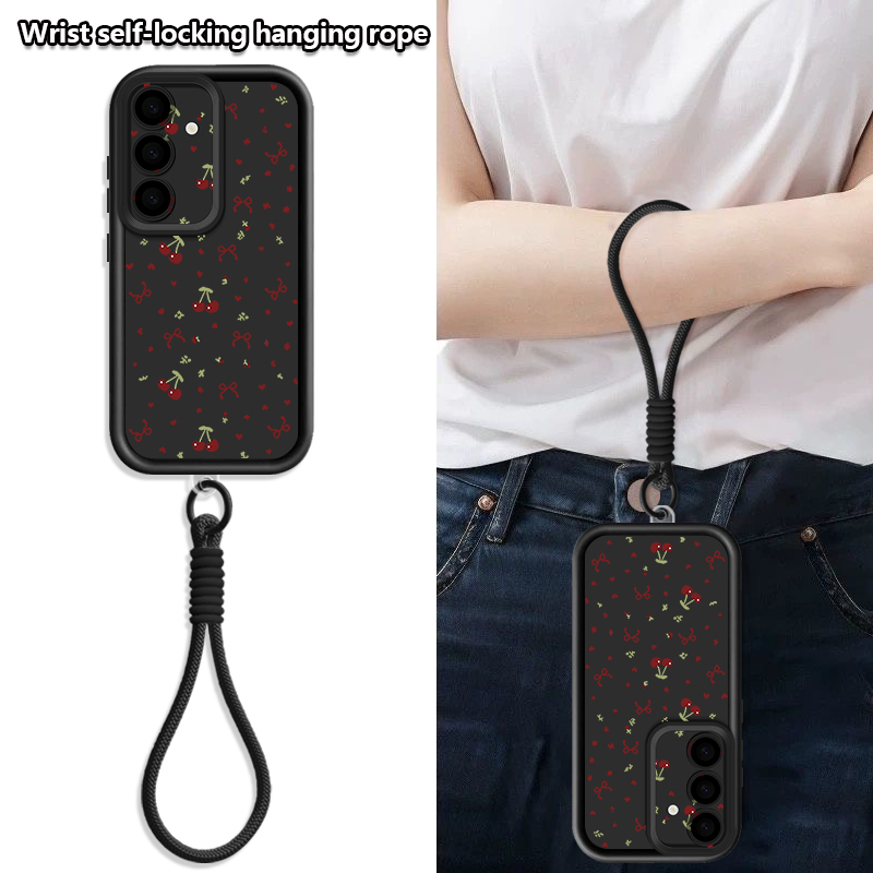 Little Cherry Pattern Lanyard  – Phone Cases With Straps recenzja i cena