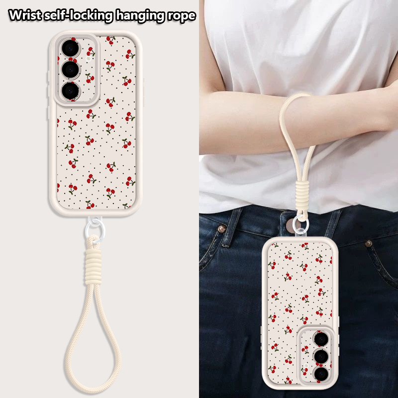 Little Cherry Pattern Lanyard  – Phone Cases With Straps recenzja i cena