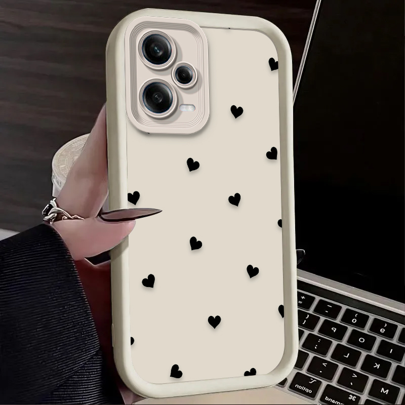 Black Love Heart Bowknot Phone – Phone Cases Xiaomi recenzja i cena