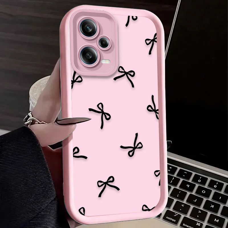 Black Love Heart Bowknot Phone – Phone Cases Xiaomi recenzja i cena