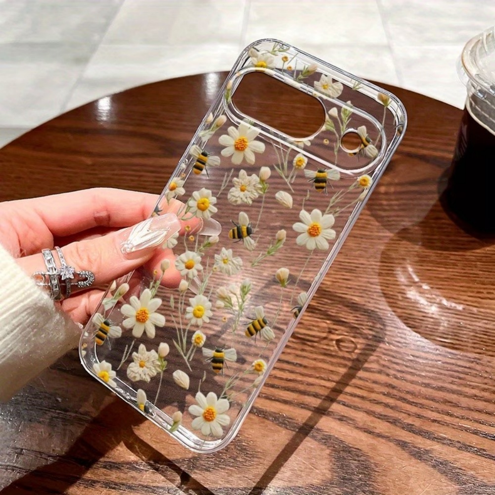 Cute Honeybee Flower Pattern S – Phone Cases Clear recenzja i cena