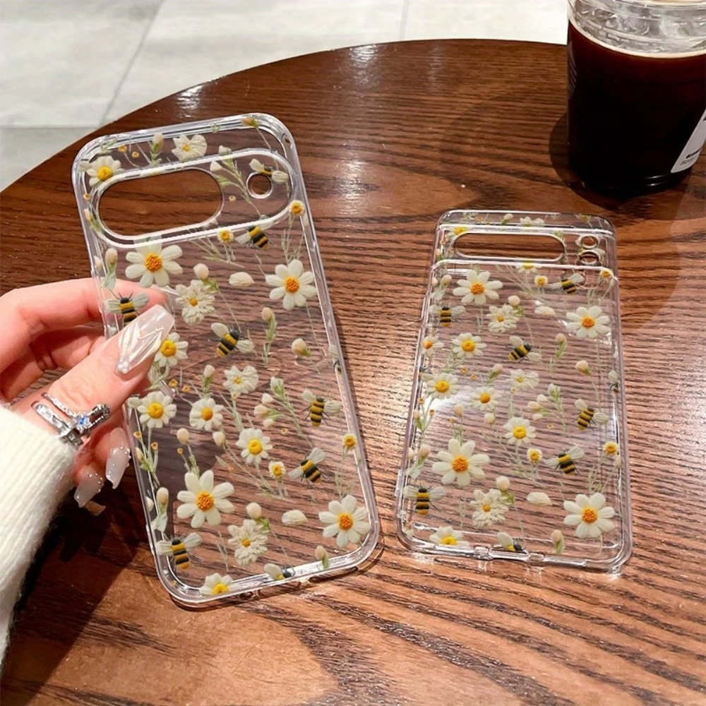 Cute Honeybee Flower Pattern S – Phone Cases Clear recenzja i cena