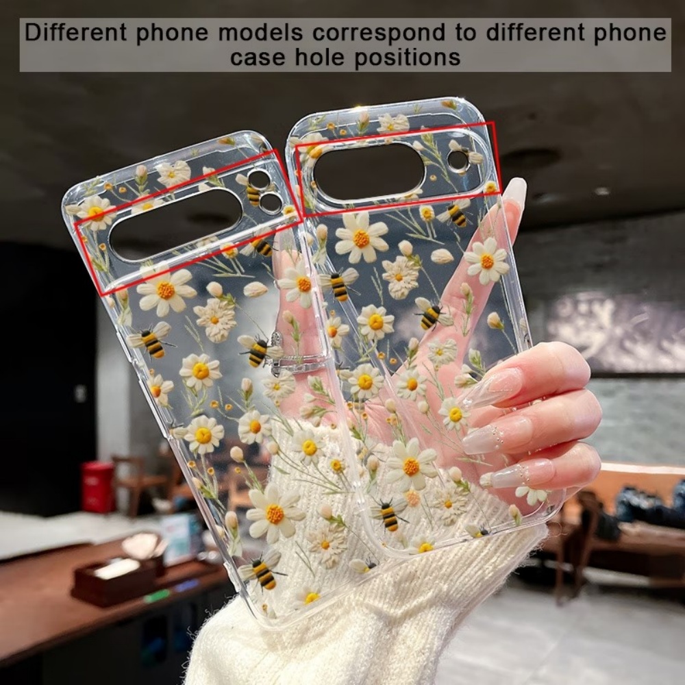 Cute Honeybee Flower Pattern S – Phone Cases Clear recenzja i cena