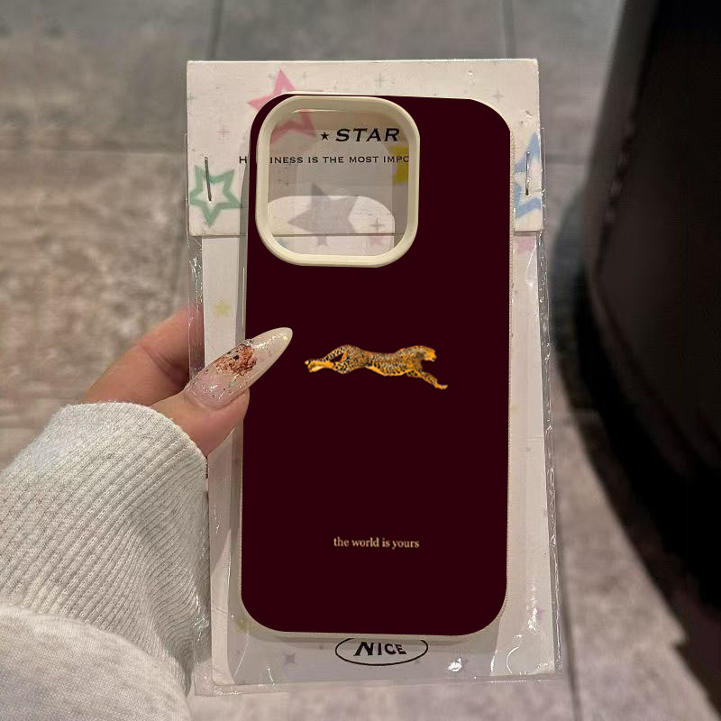 Minimalist Leopard Running Pat – Phone Cases Leopard Print recenzja i cena