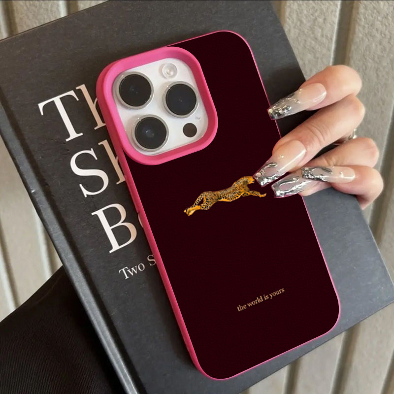 Minimalist Leopard Running Pat – Phone Cases Leopard Print recenzja i cena