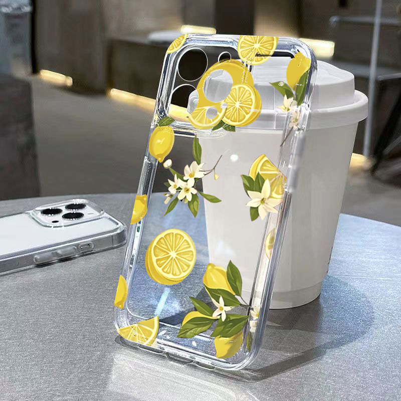 Summer Fruit Lemon Flower Clea – Phone Cases Clear recenzja i cena
