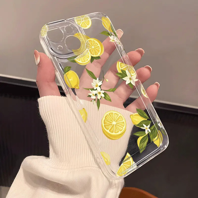 Summer Fruit Lemon Flower Clea – Phone Cases Clear recenzja i cena