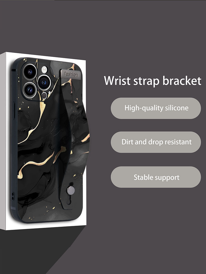 Luxury Liquid Silicone Marble  – Phone Cases With Straps recenzja i cena